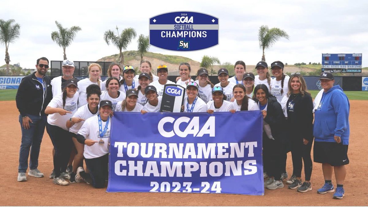 Cal State San Marcos wins the 2024 CCAA Softball Tournament Championship! @CSUSMcougars @CSUSMsoftball #GoCCAA