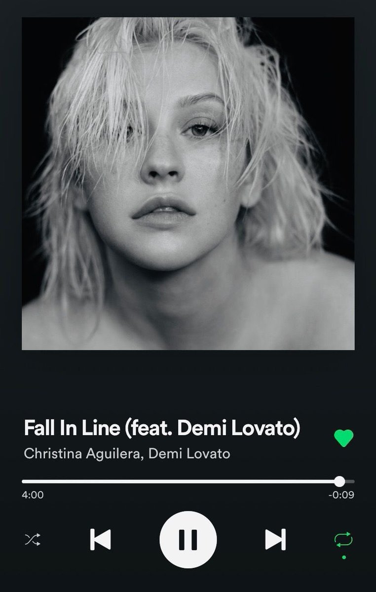 cherylisbaker's tweet image. I’m re-listening to #FallInLine by @xtina and I just remembered how much I hate @ddlovato being on the song 
(I #LOVE the song though)