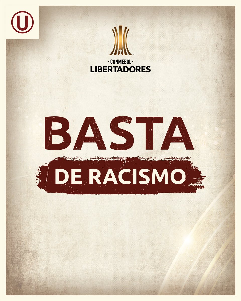 𝗡𝘂𝗲𝘀𝘁𝗿𝗮 𝗶𝗱𝗲𝗻𝘁𝗶𝗱𝗮𝗱 𝘀𝗶𝗲𝗺𝗽𝗿𝗲 𝘀𝗲 𝗯𝗮𝘀𝗼́ 𝗲𝗻 𝗲𝗹 𝗿𝗲𝘀𝗽𝗲𝘁𝗼 𝗵𝗮𝗰𝗶𝗮 𝗹𝗼𝘀 𝗱𝗲𝗺𝗮́𝘀 🤝 En el marco de la campaña ‘Basta de racismo’ de CONMEBOL, el Club Universitario de Deportes se une a este llamado, reafirmando su compromiso con la igualdad…