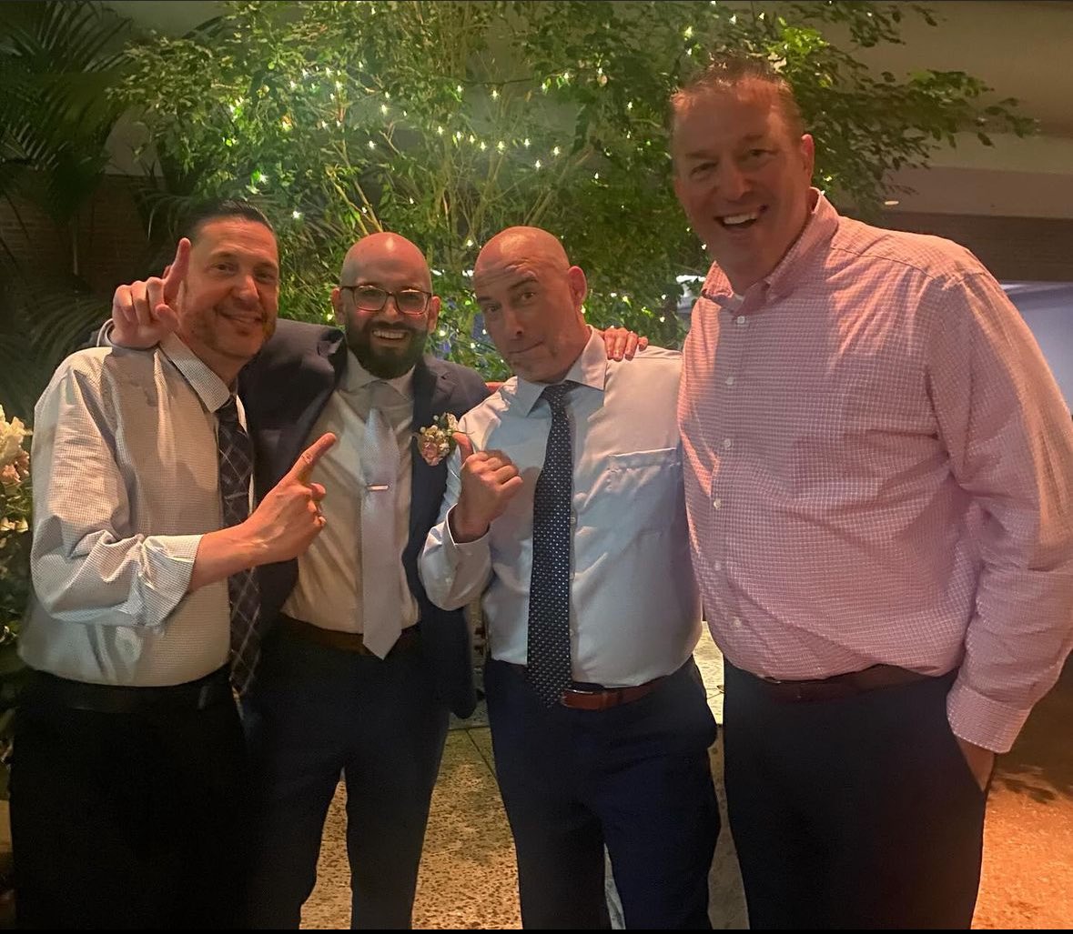 Help us congratulate Coach Cincinnati as he tied the knot yesterday in a beautiful ceremony attended by South Lakes’ own Coach Desmond, Coach Byrnes and Coach Duggan.