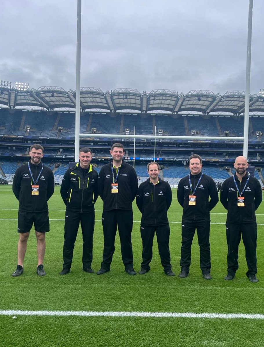 I can’t thank this group enough for their amazing work this week, their professionalism & how they conduct themselves as people. We are set challenges, we discuss them and work out the best plan to produce a playing surface that @CrokePark will be proud of no matter what sport.