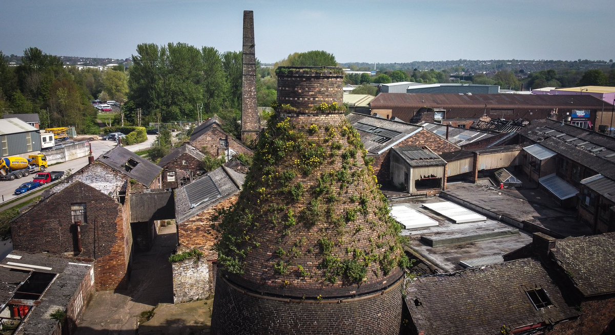 The bottle oven / sky garden at the former Price & Kensington teapot factory , Longport, Stoke on Trent #bottleoven #potteries #stoke