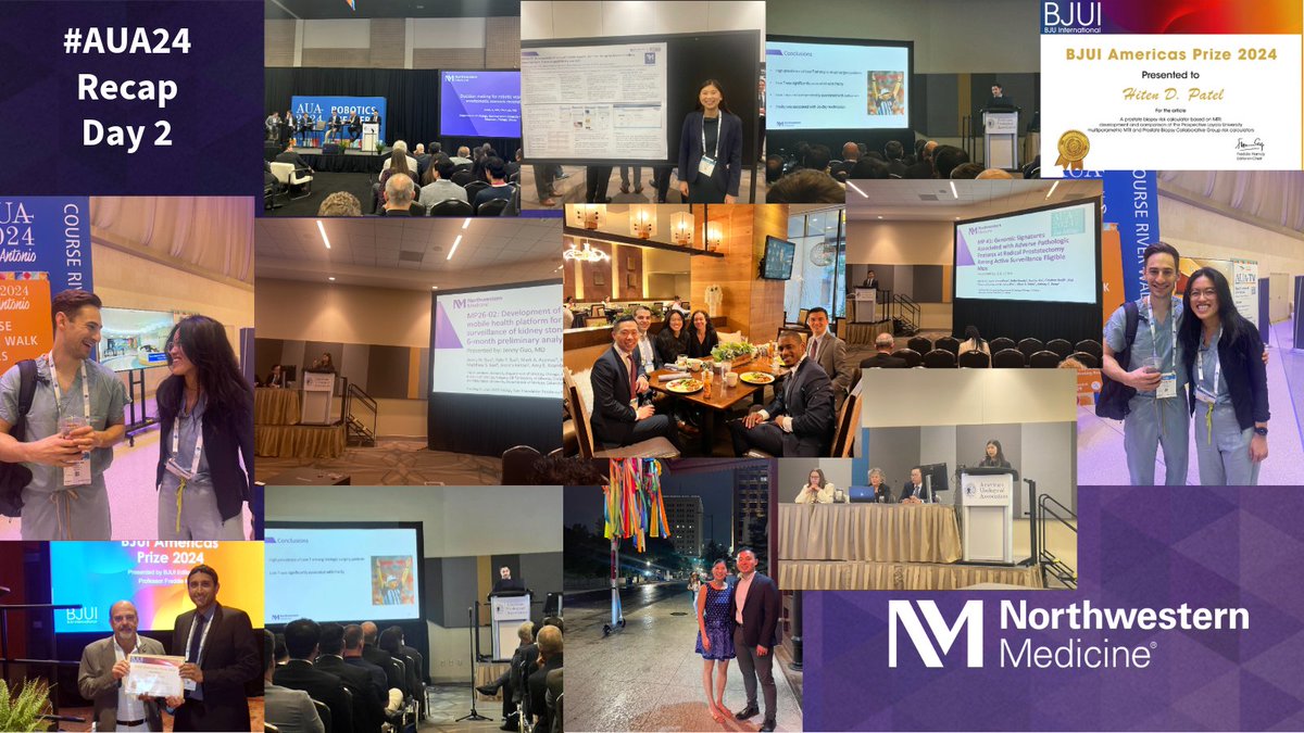 Here is a recap of day #2 at the #AUA24 conference! A lot of sessions, and a lot more knowledge gained - and we still have two days left to learn more. We can't wait to see what Sunday has in store for NM #Urology! @AmerUrological