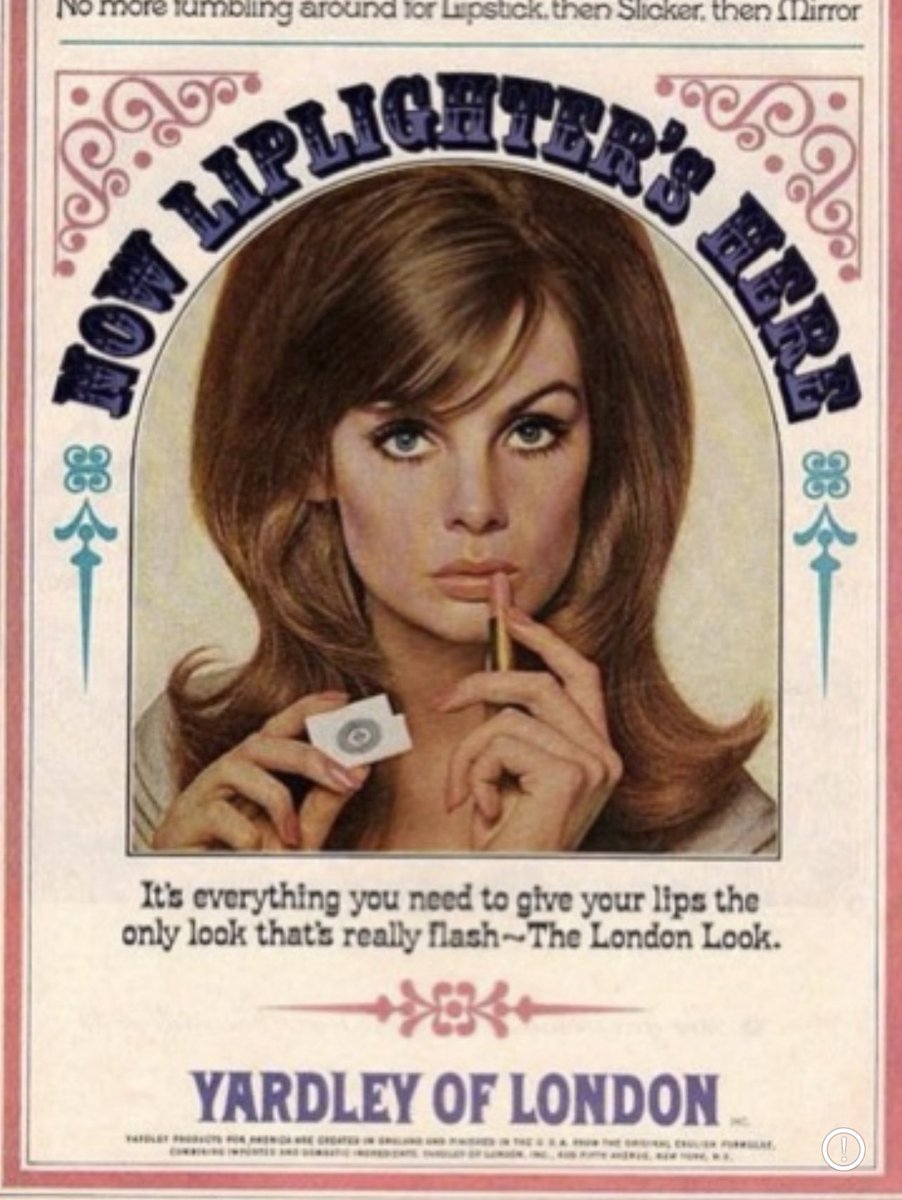 lipstick ads featuring jean shrimpton, 1960s