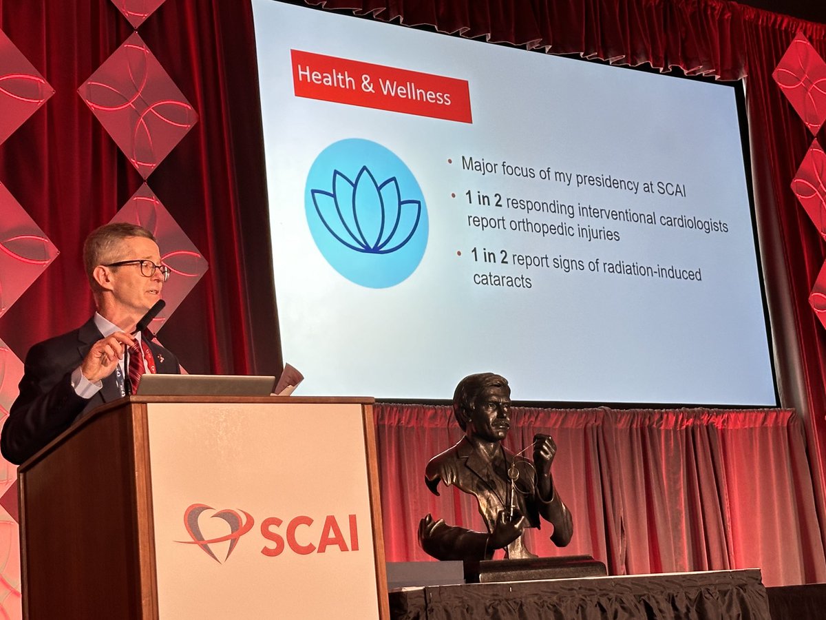 New SCAI president Dr. James Hermiller dedicates his term to maximizing the safety of interventional cardiologists Half of us have disabling spine injuries and cataracts “Who knows how many of us have cancer” Some commit suicide due to the spinal pain … It must end