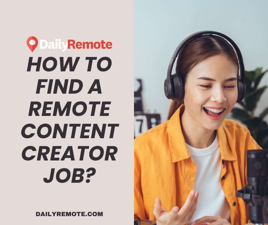 How to find an online content creator job? dailyremote.com/advice/content… #contentcreator #onlinejob #findjob #jobsearch #digitalmarketing #creativejobs #workfromhome #freelance #socialmedia #creativedesign