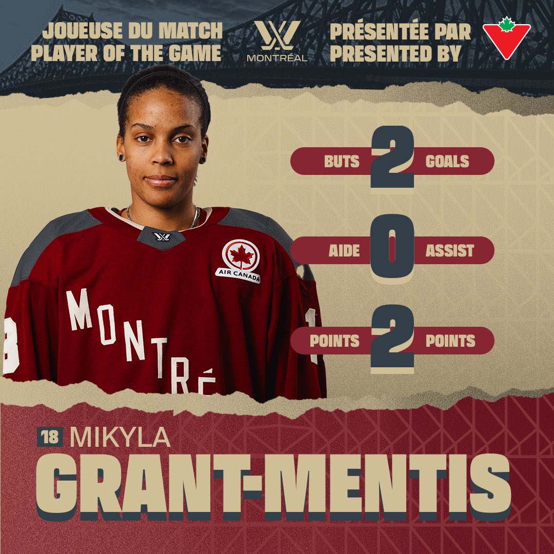 Mikyla a compté pas UN, mais DEUX BUTS! MGM entered the scoring chat LPHF Montréal X @CanadianTire