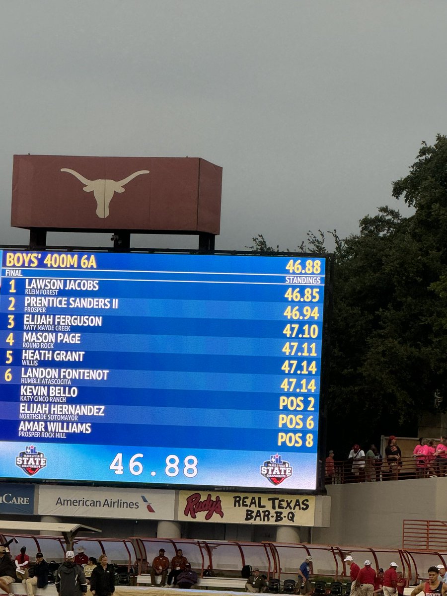 What a race! @Ferguson400m finishes 3rd 🥉in Texas in the 400m