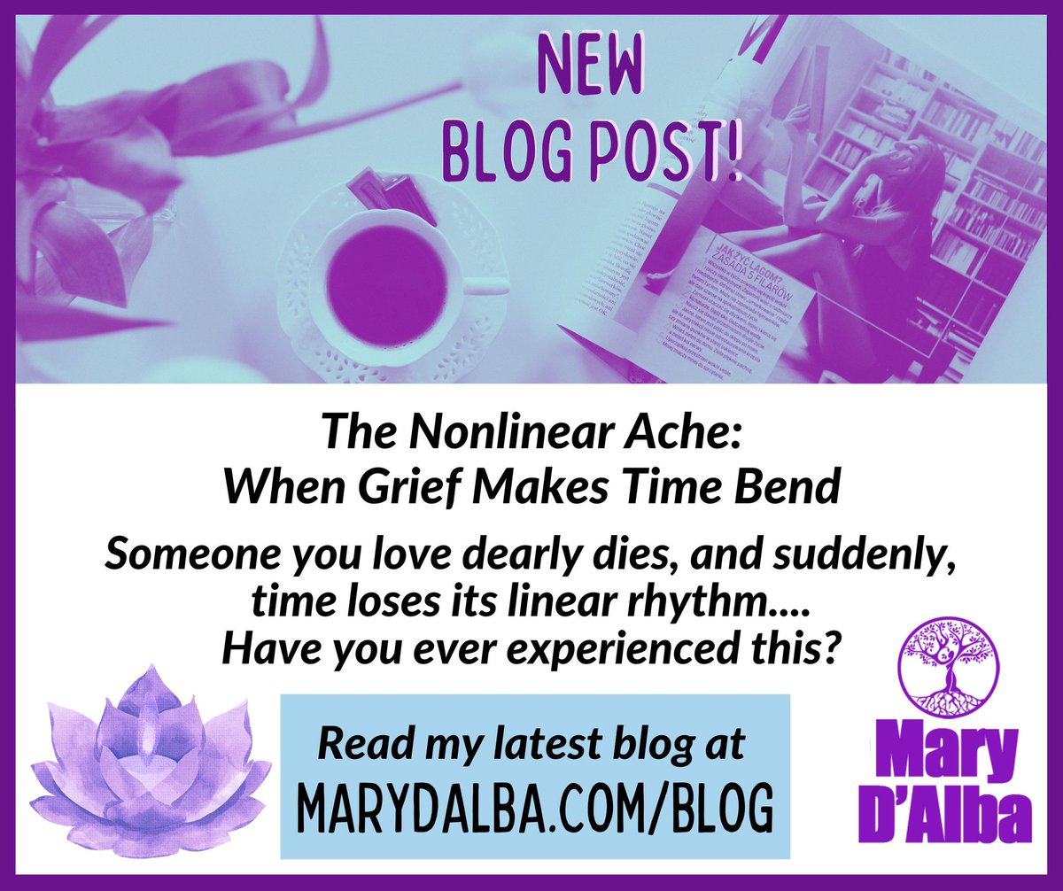 The non-linear ache: when grief makes time bend

Read my latest blog for more: MaryDAlba.com/blog

#grief #relief #selfcare #MaryDAlba #blog #notalone #nonlinear #yougotthis