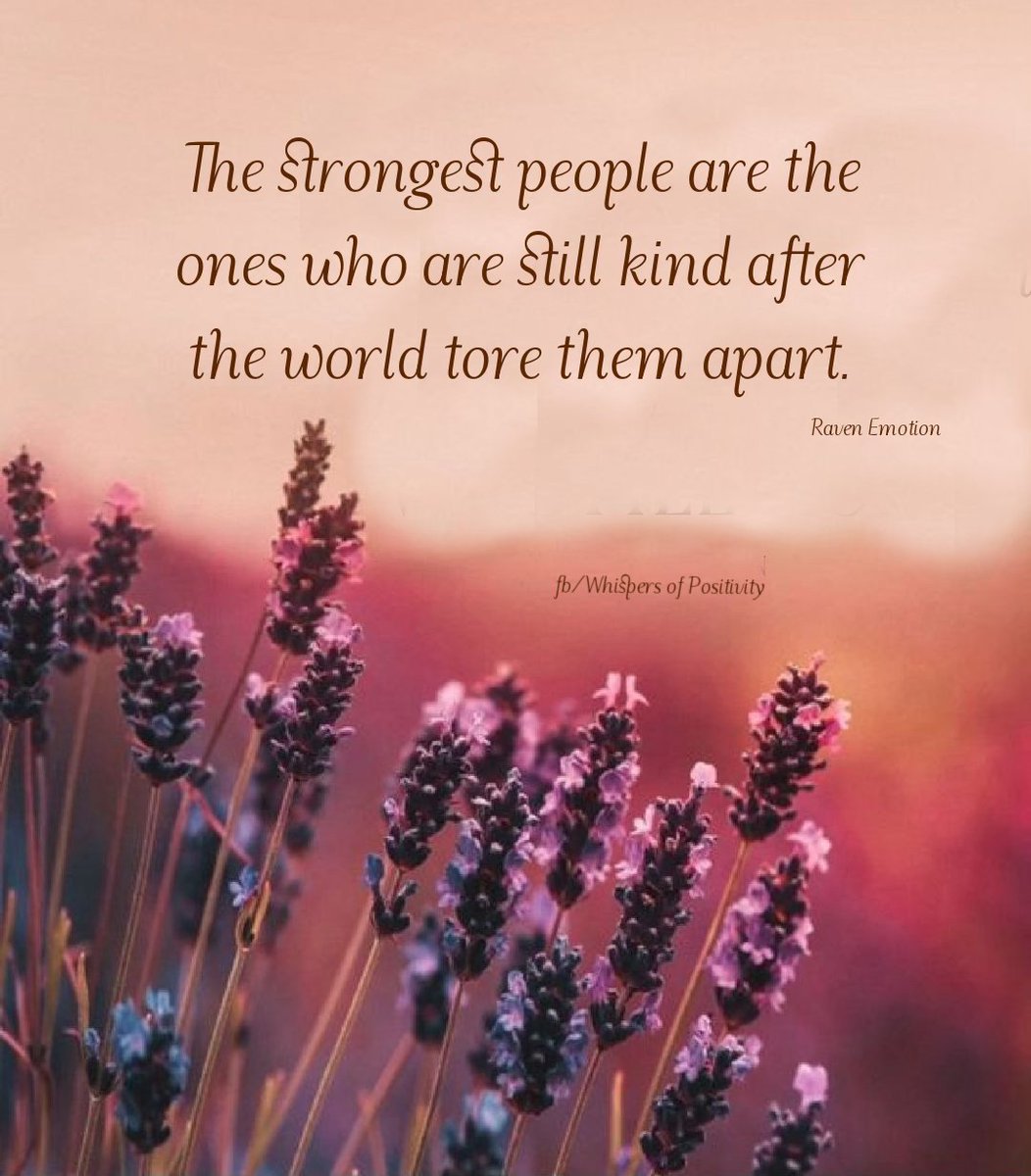 The strongest people are the ones who are still kind after the world tore them apart. - Raven Emotion