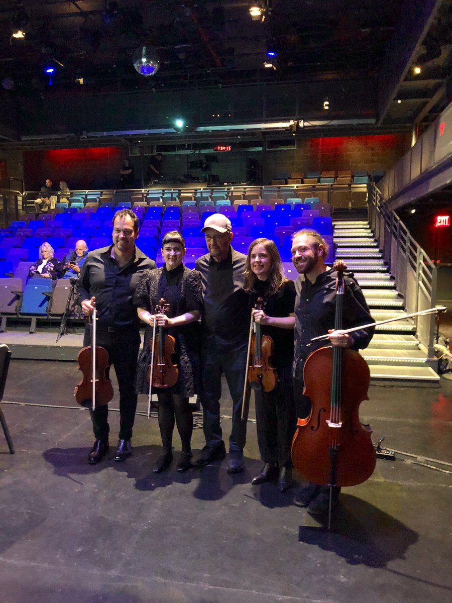 The best people 💙 Complete @SteveReich string quartets with @mivosquartet at @bangonacan Long Play Festival - stuff of dreams. #AdventuresInMusic