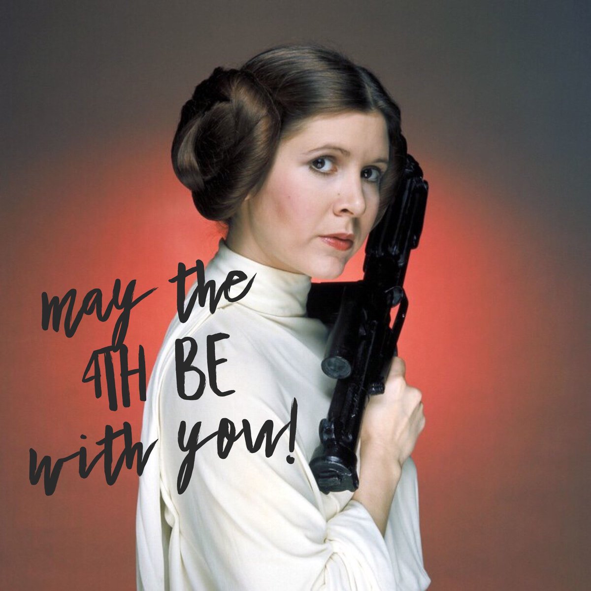 “Never be afraid of who you are” – Princess Leia #May4thBeWithYou 🤟💋