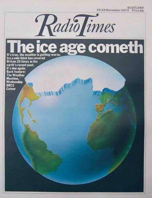 In 1974 they told us that the Ice Age was about to arrive, then they saw that Global Warming was more profitable as a scam
#ClimateScam