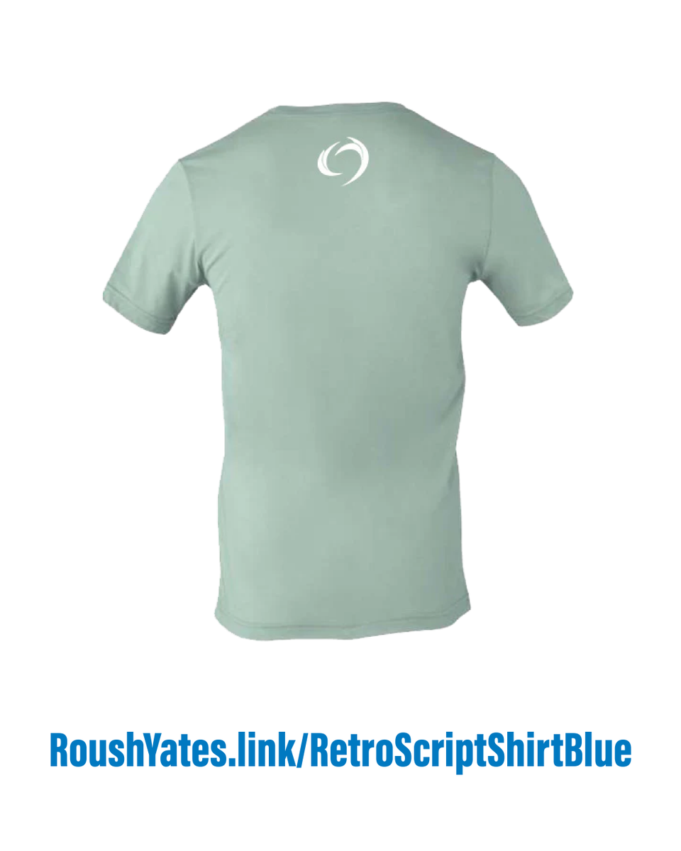 Perused the offerings on Shop.RoushYates.com lately? One item we have available is the Retro Script Logo shirt in Heather Dusty Blue! 🔗Product page: RoushYates.link/RetroScriptShi… #NASCAR | #AdventHealth400