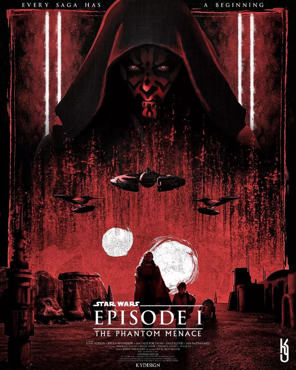 Star Wars: Episode I – The Phantom Menace By @ky__.design #StarWars