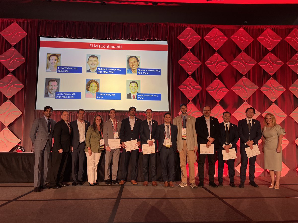 Congratulations to the 6th graduating ELM class! Developed in partnership between SCAI, ACC, and CRF, ELM is a leadership development and education program. We look forward to seeing how ELM impacts the careers of these 12 promising graduates! #SCAIELM #SCAI2024