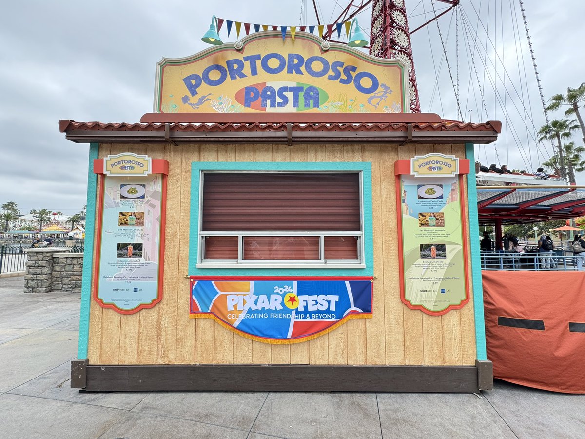 Marketplace Booths for Pixar Fest officially open next week on May 10. We already have The Spark, Elemental Table and Portorosso Pasta.