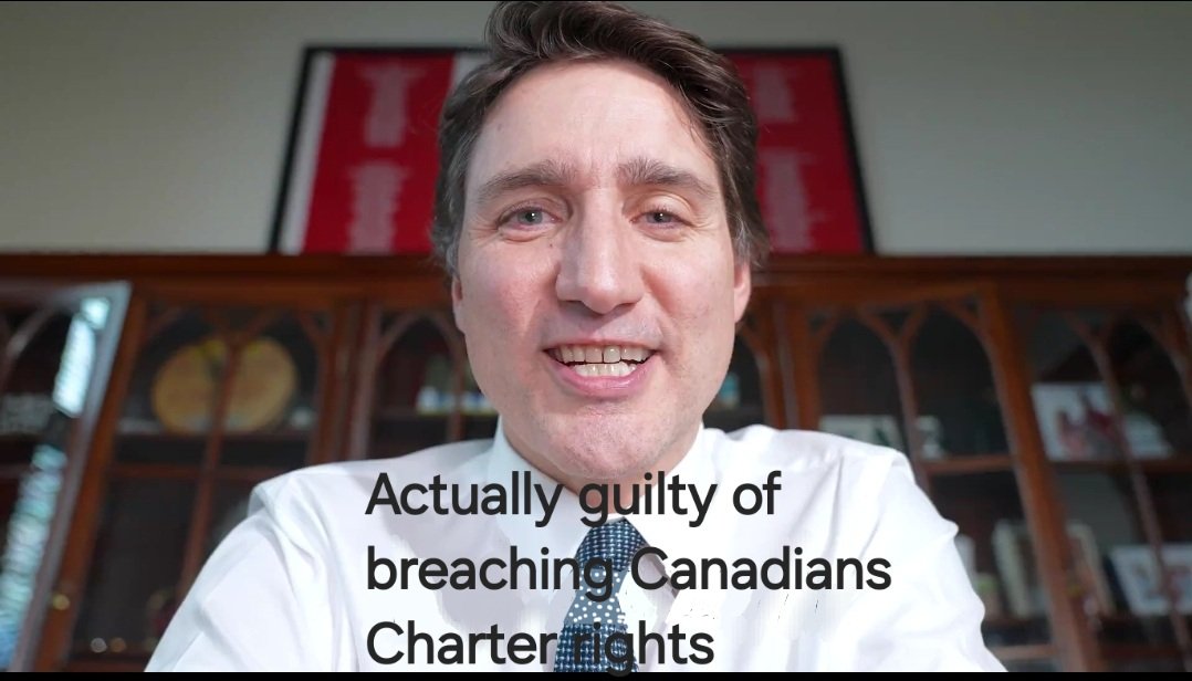 Remember this the next time you hear a liberal complain about Charter rights. #TrudeauIsAWacko #TrudeauBrokeCanada #Trudeauing