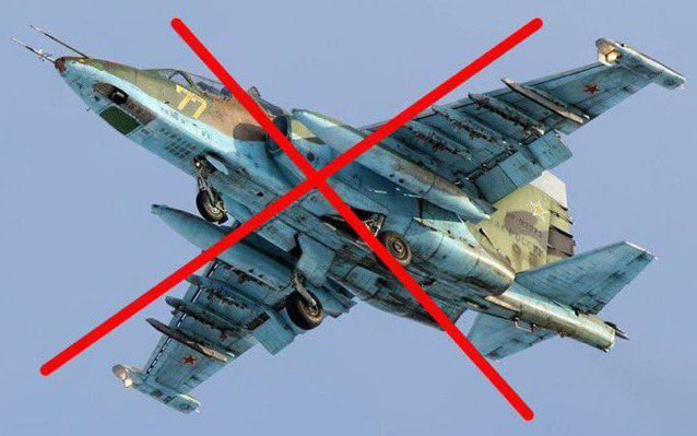 BREAKING The Ukrainian army shot down a Russian Su-25 fighter jet in Donetsk Oblast. Slava Ukraini👊🇺🇦