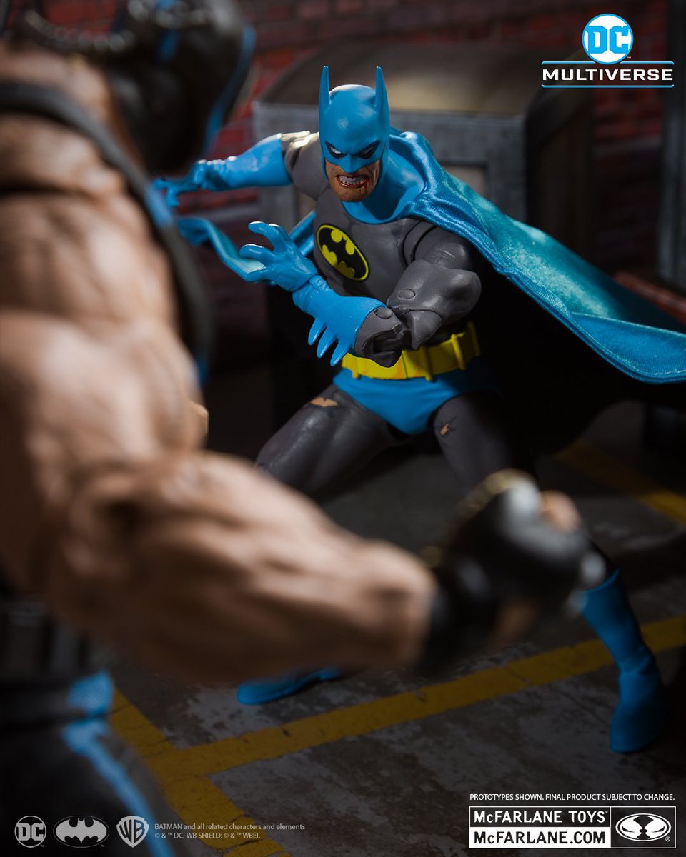 First look at McFarlane Toys, Batman: Knightfall - Batman vs. Bane! #ActionFigure #ActionFigures #McFarlaneToys