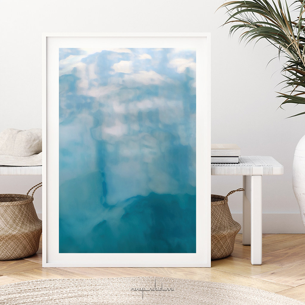 On the Water 2 by Menega Sabidussi @society6 #coastal #abstract #photography #water #lake  #reflections #aqua #blue #artprint #framedprint #society6 society6.com/product/on-the…