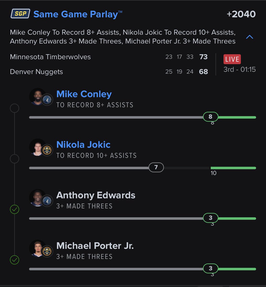 1 game, 1 play. Cmon Jokic give us dub in the cord 🙏🏼