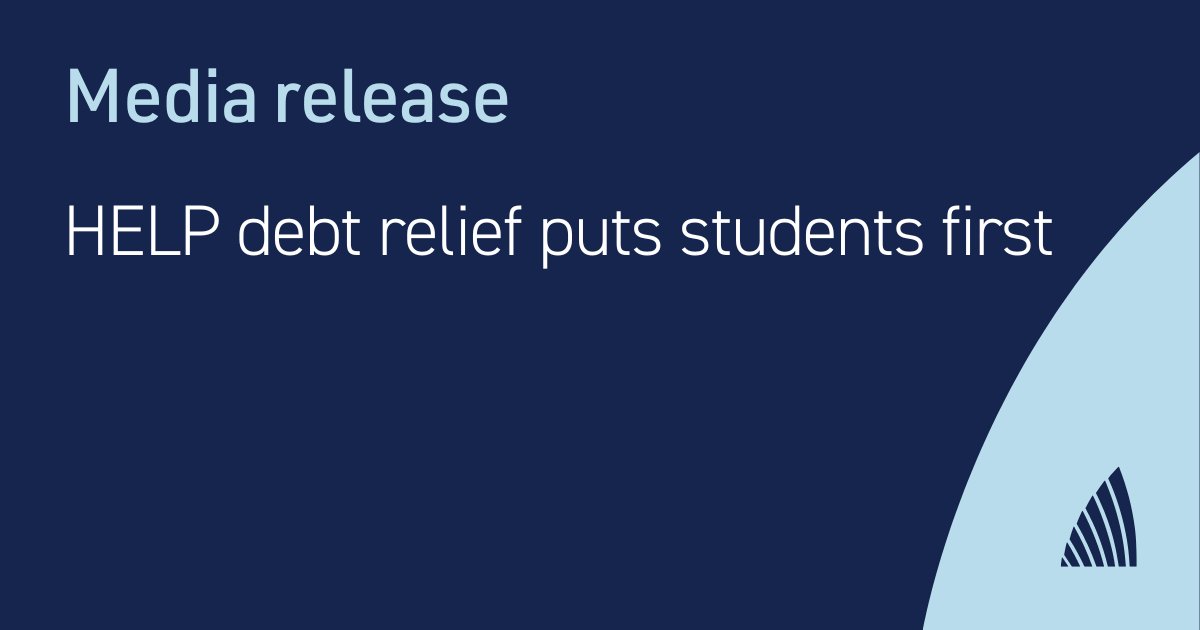 UA supports the Albanese Government’s move to make HELP repayments simpler and fairer for more than three million Australians as cost-of-living pressures continue to bite. @jasonclareMP Read our full media release here: ow.ly/cpqF50RwzcK #auspol #highered