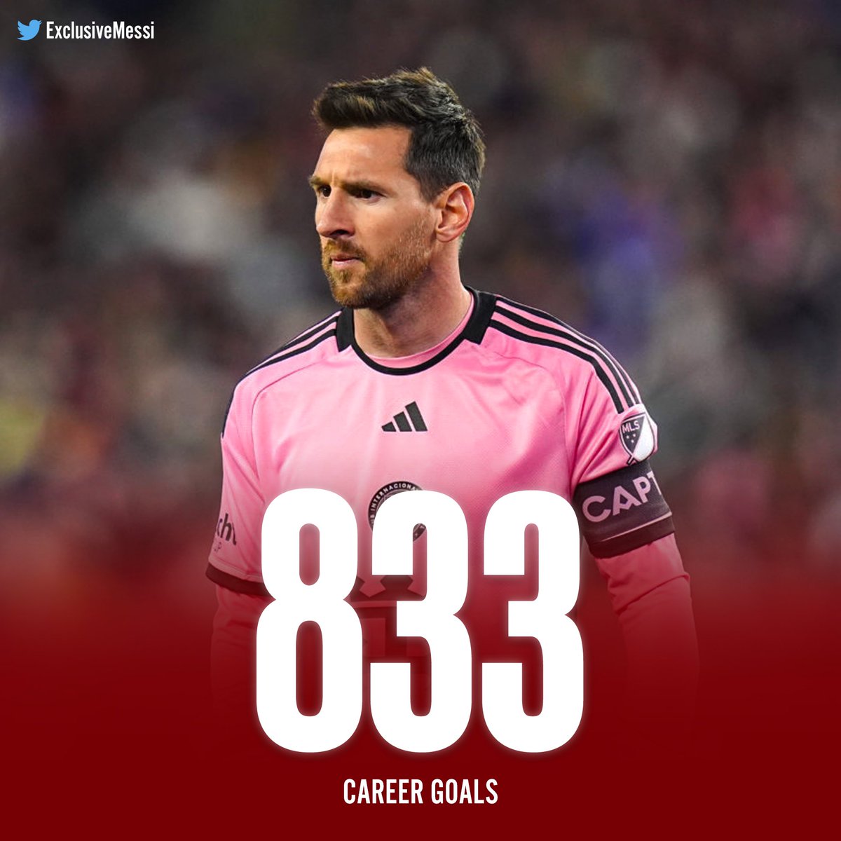 🚨 LIONEL MESSI HAS NOW SCORED 833 CAREER GOALS!!

He’s the only 36 year old to ever do it 🤯