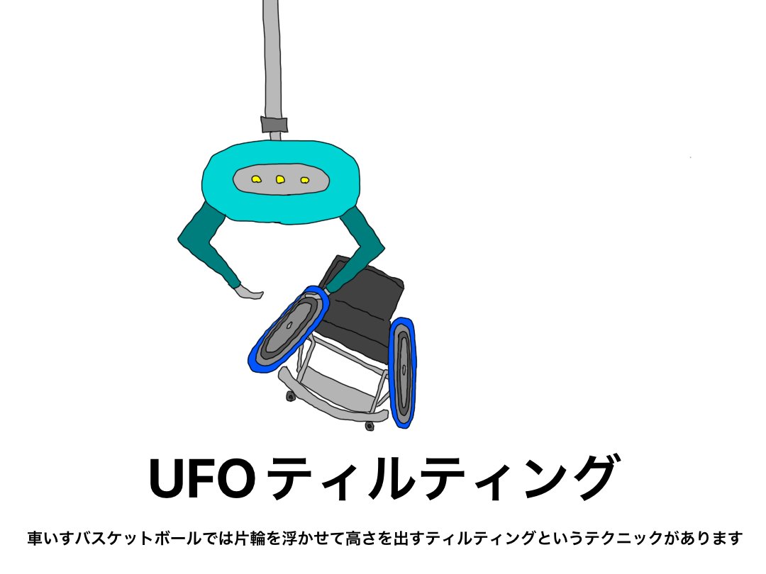 パラスポーツ×１コマ漫画。 １パラ漫画。 その２３３。 #パラスポーツ #パラリンピック #パラスポーツ芸人 #１パラ漫画 #1コマ #漫画 #イラスト #毎日パラ #車いすバスケットボール #いすバス #Paralympics