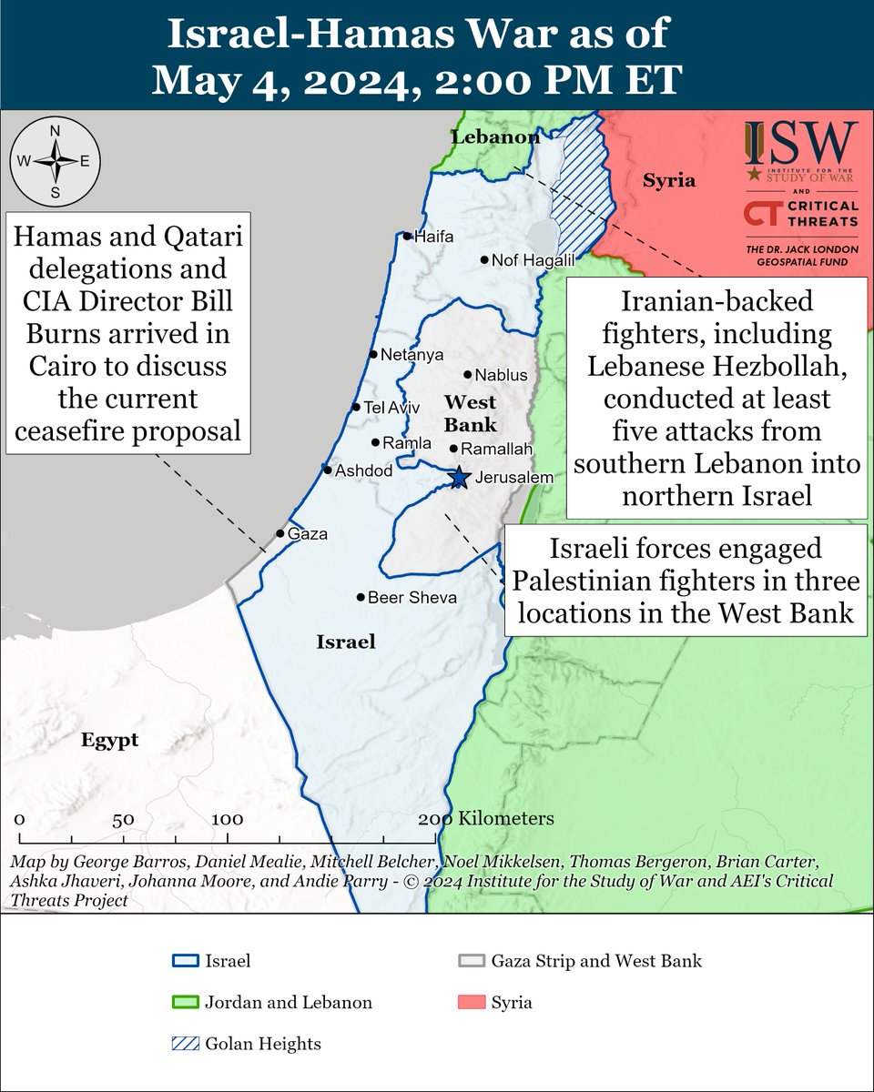 NEW | Hamas and Qatari delegations arrived in #Cairo to discuss the current ceasefire proposal on May 4. Read tonight's update from CTP and @TheStudyofWar: criticalthreats.org/analysis/iran-…