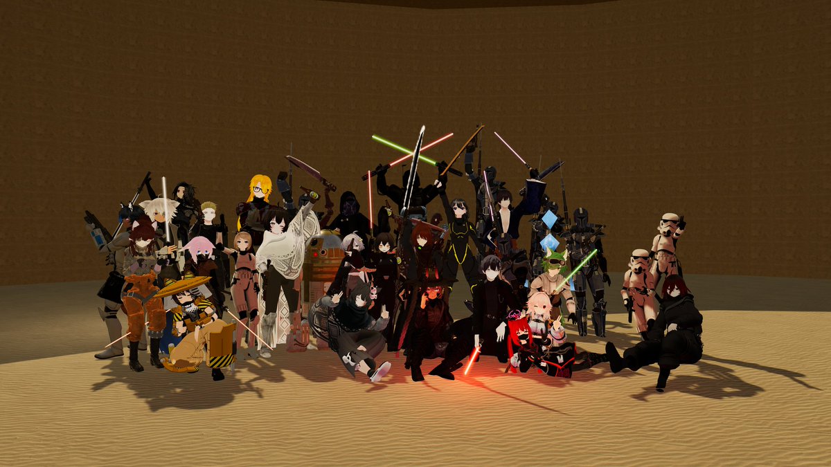 stry_vrc's tweet photo. Happy #MayThe4th!
Had a blast hanging out with friends today at a social collab event between several groups themed around the star wars franchise. https://t.co/KzYiMsatJl
