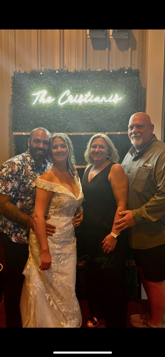 Coaching has always been about relationships to me and today I got to officiate the wedding of one my former players and his beautiful wife. Mark and Nickie Cristiani it was an honor being a part of your special day…. We Love Yall!!!