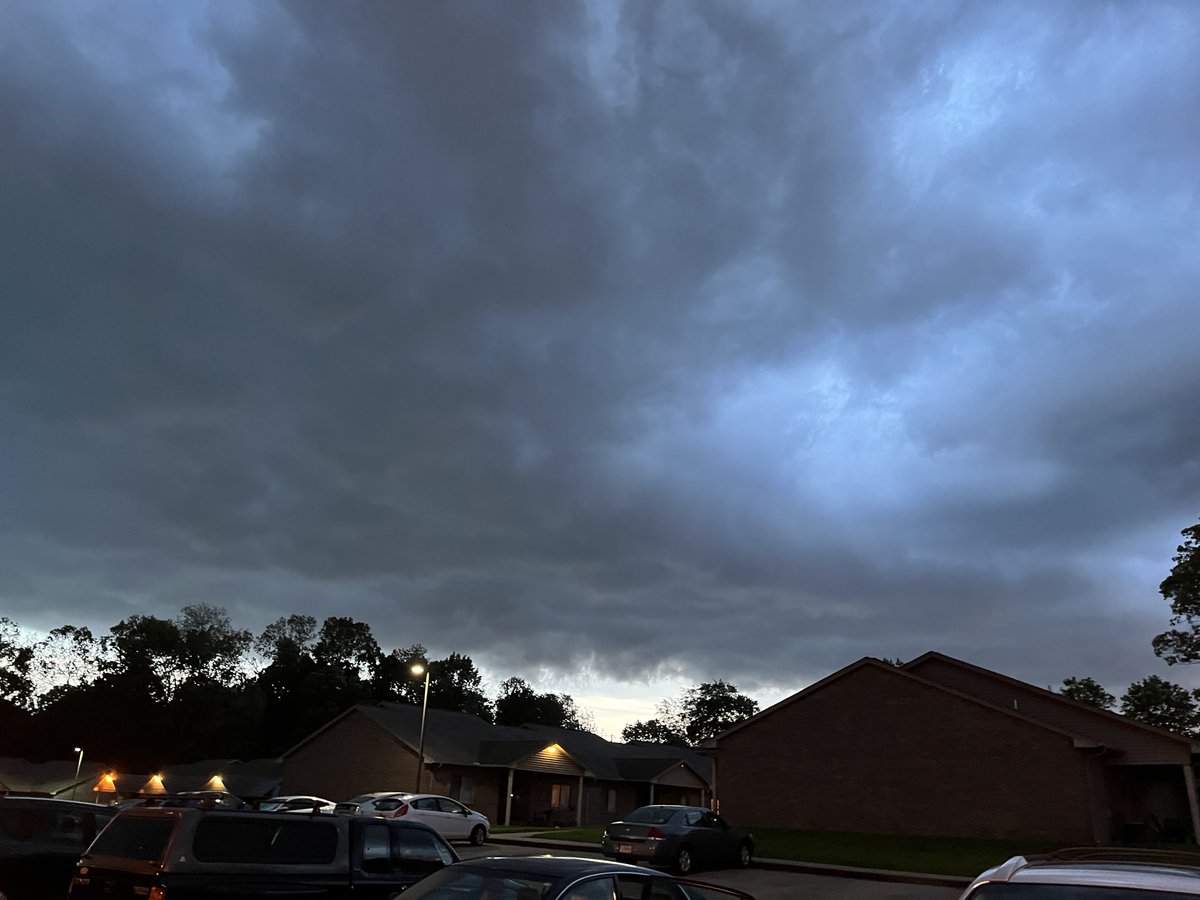 This rolled up in an instant and brought a whole lot of lightning with it. No more gardening tonight!