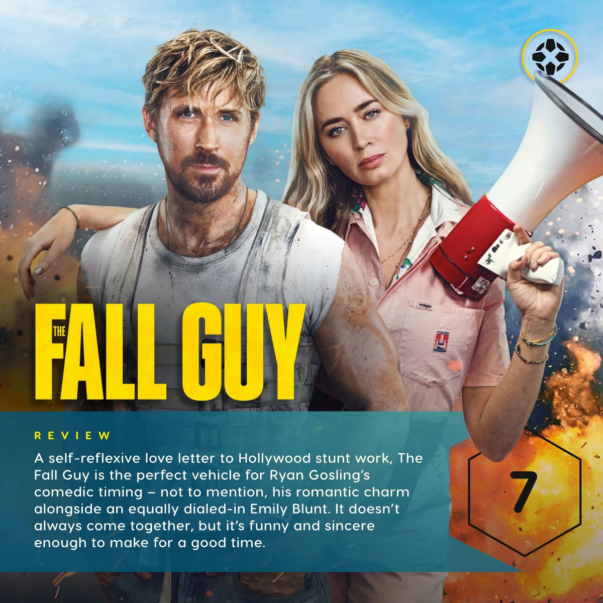 The Fall Guy, now out in theaters, sees Ryan Gosling leveling up even from the heights of Barbie, in his funniest role till date. Our review: bit.ly/3wUXYul