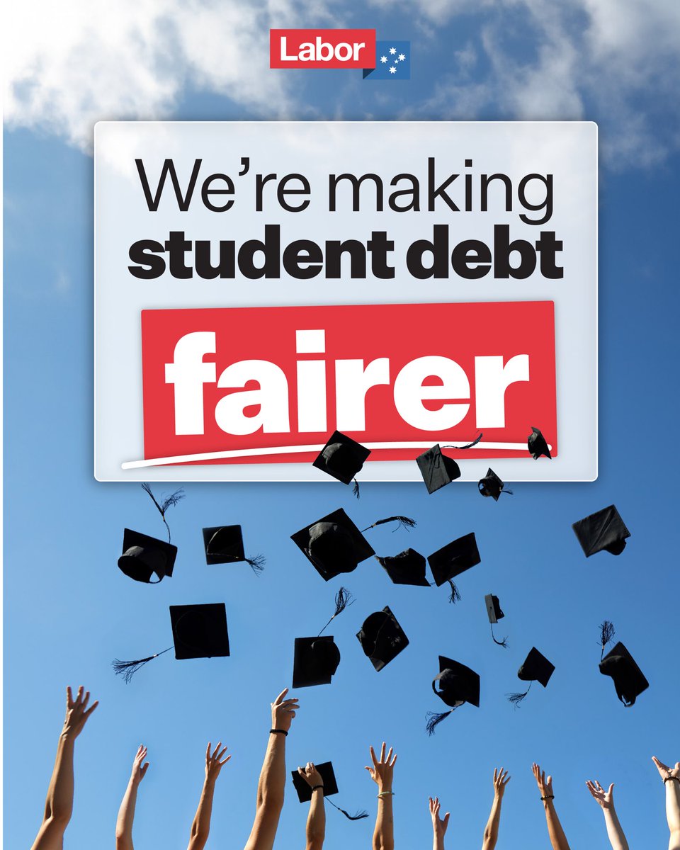 We’re making the way student debt is calculated fairer, and wiping around $3 billion from existing student loans to help with cost of living. Find out how much you will benefit here: education.gov.au/HELPestimator