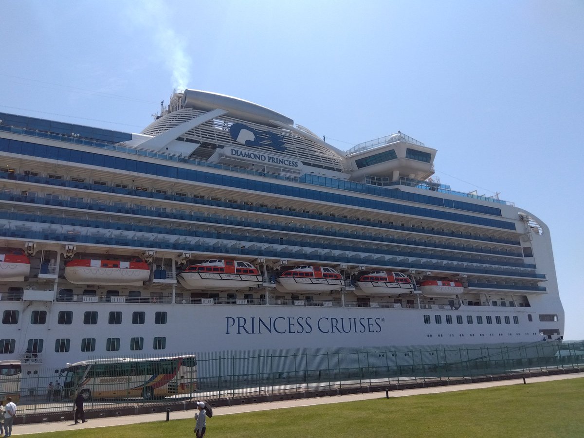 BspCJg9M7vOmfBk's tweet image. 清水港にダイヤモンドプリンセスが停泊中です。