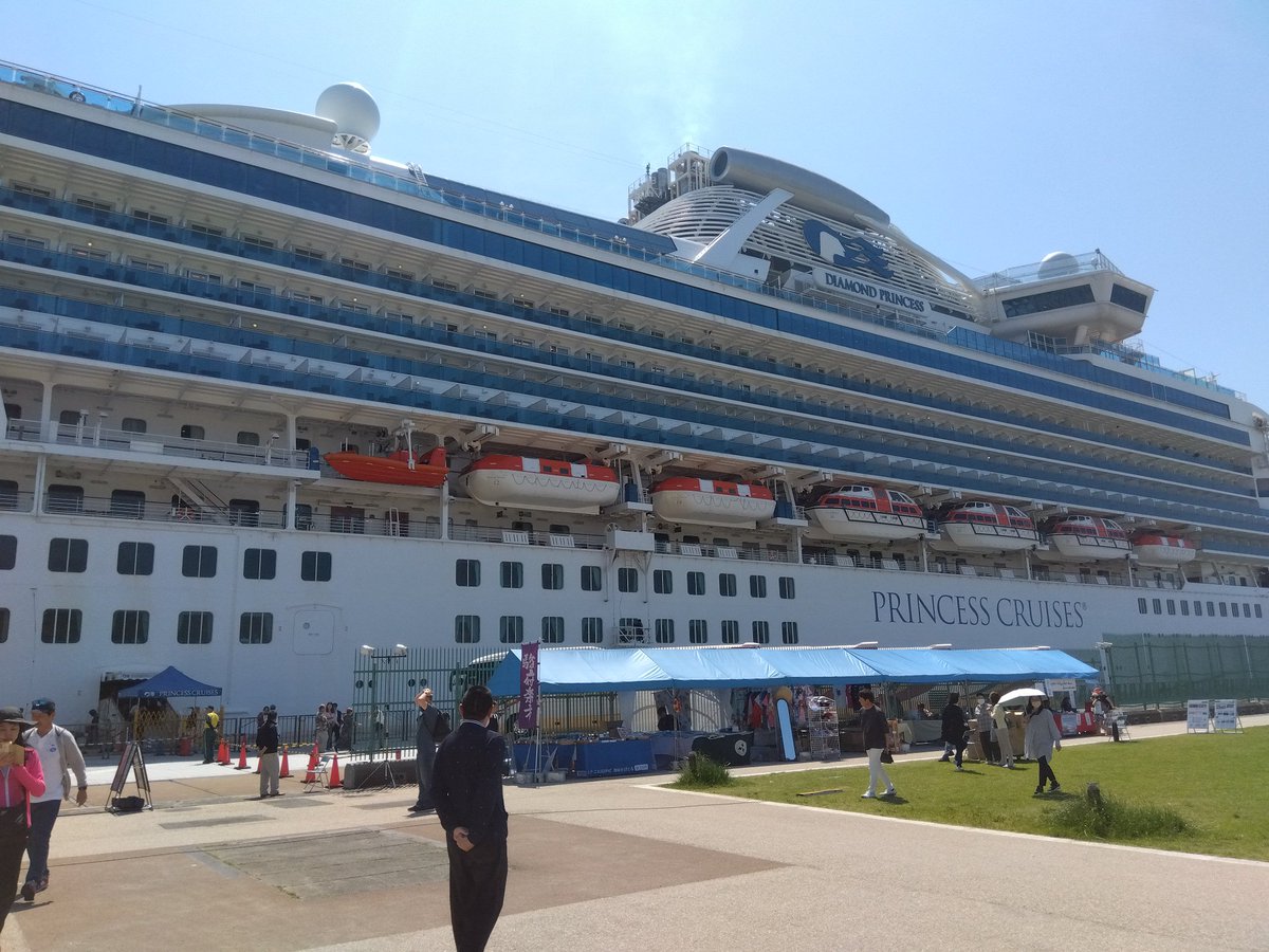 BspCJg9M7vOmfBk's tweet image. 清水港にダイヤモンドプリンセスが停泊中です。