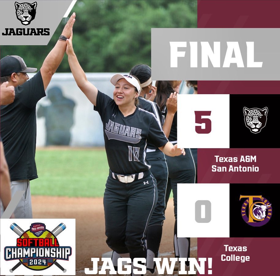 TAMUSA Sports (@tamusasports) on Twitter photo Final scores from tonightโs second round. <a href="/TamusaSoftball/">TAMUSA Softball</a> will advance to the next round of the <a href="/RRACsports/">RRAC Sports</a> Softball tournament!๐พ
Up Next is Texas A&M-Texarkana on May 5th at 1:30 pm. Letโs Go, Jags!! ๐ฅ๐๐พ #Buildingchampions Final scores from tonightโs second round. <a href="/TamusaSoftball/">TAMUSA Softball</a> will advance to the next round of the <a href="/RRACsports/">RRAC Sports</a> Softball tournament!๐พ
Up Next is Texas A&M-Texarkana on May 5th at 1:30 pm. Letโs Go, Jags!! ๐ฅ๐๐พ #Buildingchampions