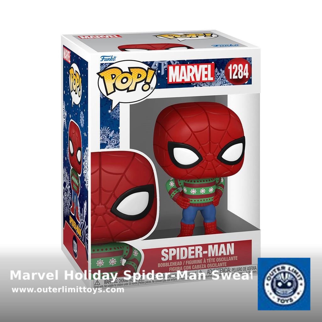 Check out this product 😍 Marvel Holiday Spider-Man Sweater Funko Pop! Vinyl Figure #1284 😍 
by Outer Limit Toys starting at $9.99. 
Shop now 👉👉 shortlink.store/eas94tbkmi8r #funko #funkopops