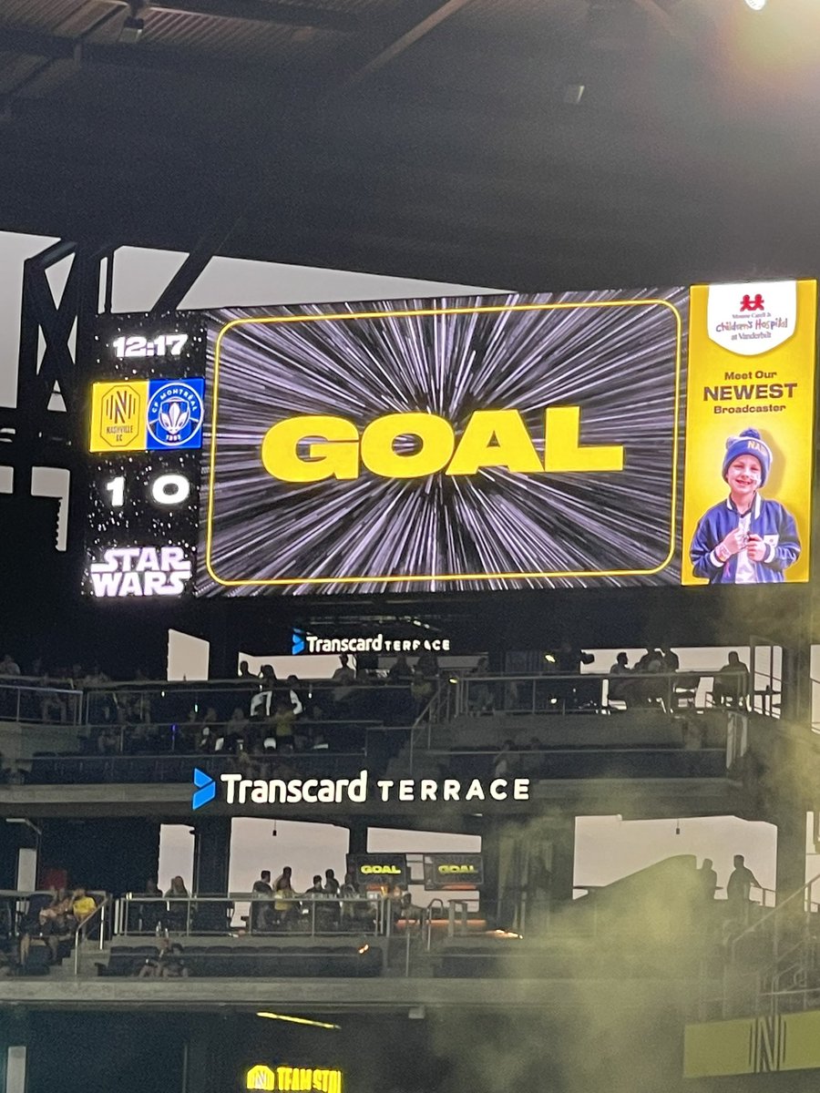 What a great night for @NashvilleSC #starwarsnight #May4thBeWithYou ⚽️⭐️