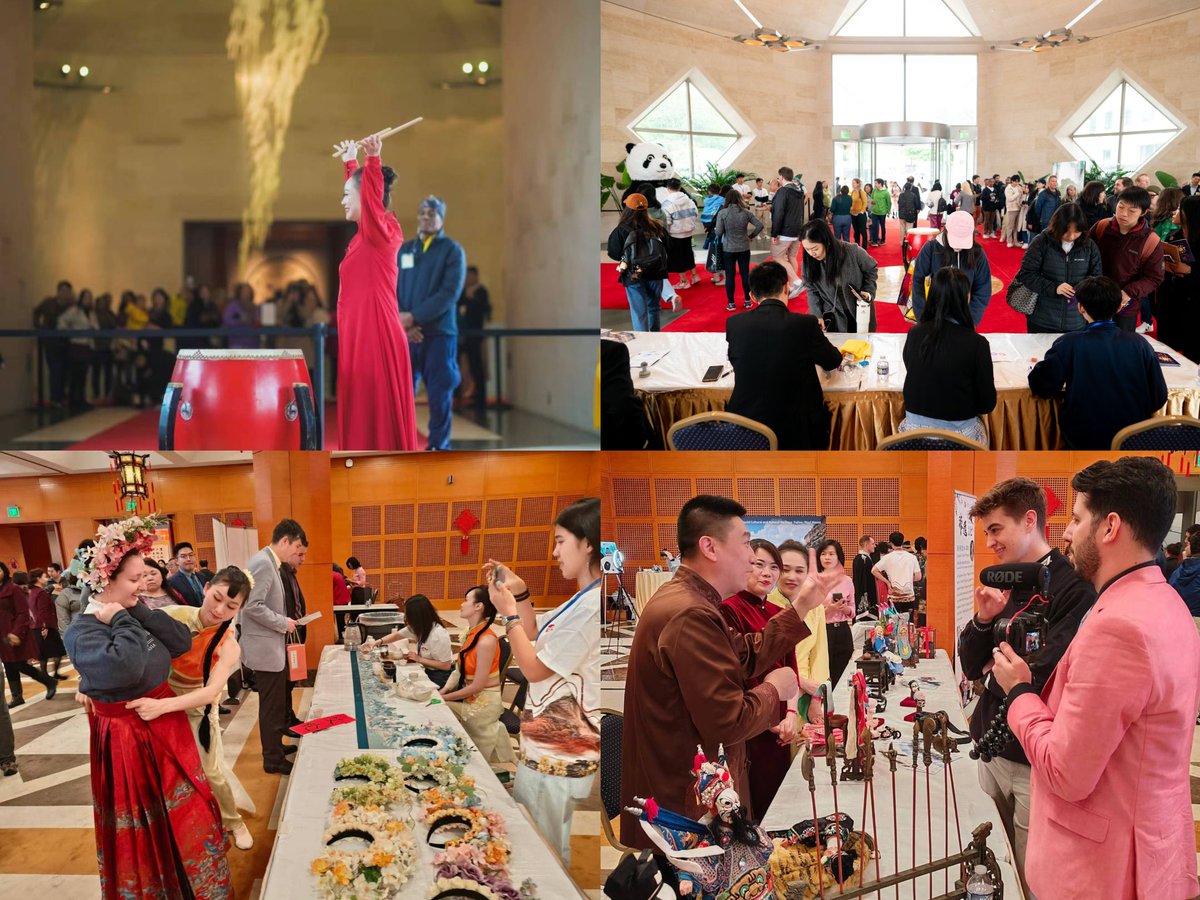 We were most honored to have hosted nearly 6,000 American friends at our Embassy Open House today! It's so heartwarming to see they engaged enthusiastically in Chinese culture, from wearing a Fujian-style floral headdress to learning to handle a glove puppet, trying their hand at…