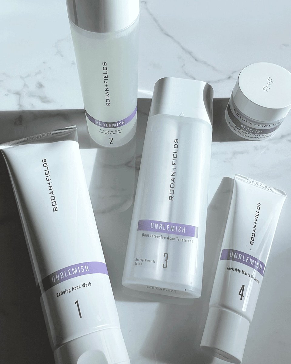 Bye, breakouts + wrinkles! Our potent skincare routine for adult acne helps clear + prevent breakouts as it visibly minimizes pores + fine lines. #kellykanatzarlunardon #skincare #dryirritatedskin #helpishere #loveyourskin