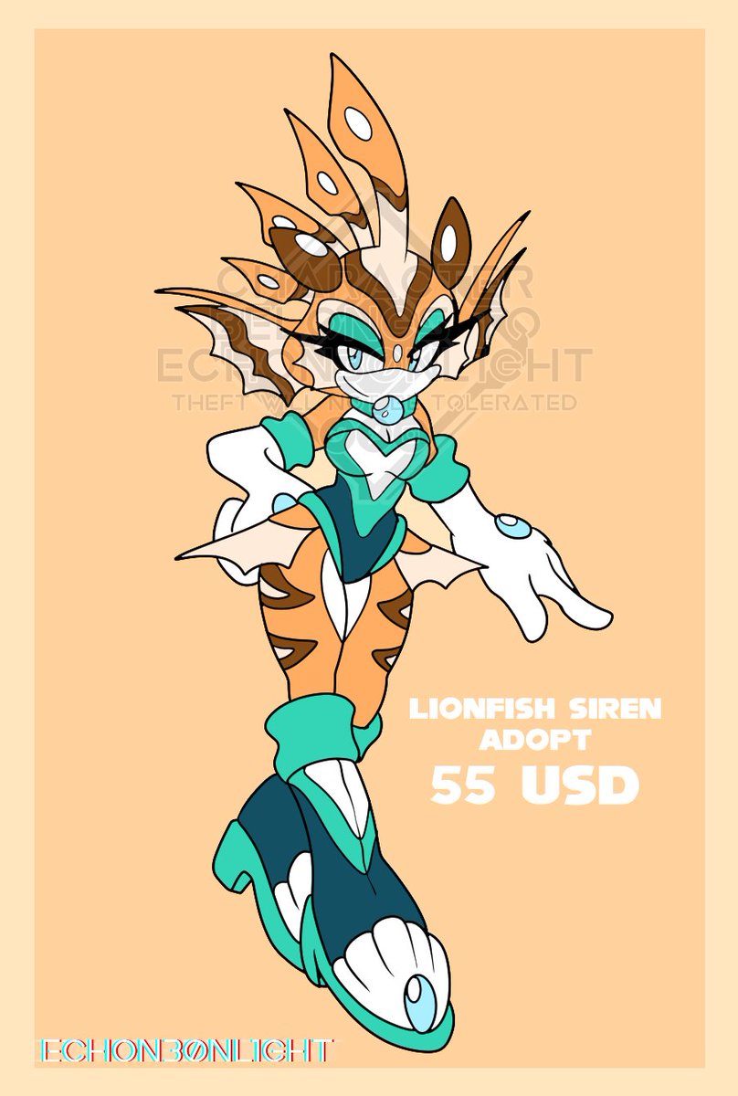 Lionfish Siren adopt is up for $55USD! PayPal only!
Dm if interested!
I will never ask for payment in comments