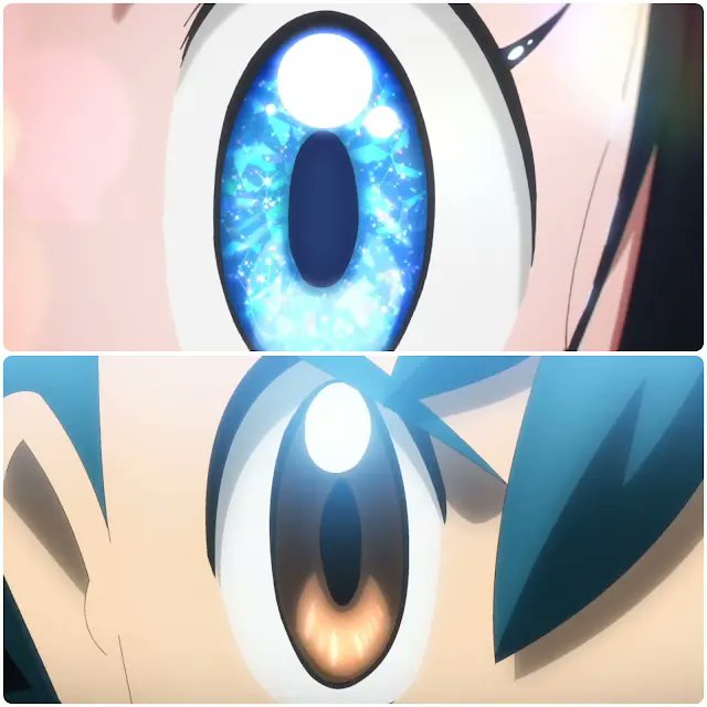 The eyes of the two main protagonist of Pokémon, Ash and Liko.

#anipoke #PokemonHorizons #Ash #Liko #アニポケ