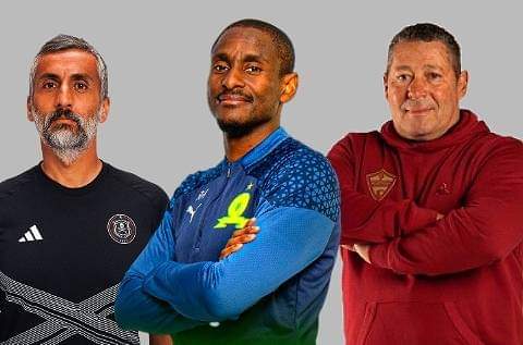 𝗖𝗼𝗮𝗰𝗵 𝗼𝗳 𝘁𝗵𝗲 𝗦𝗲𝗮𝘀𝗼𝗻?🤩 🇿🇦 Mamelodi Sundowns coach Rhulani Mokwena has reached 2 finals and league title 🇪🇸 Orlando Pirates coach Jose Riviero reached 2 finals this season 🇿🇦 Stellenbosch coach Steve Barker has reached 1 finals