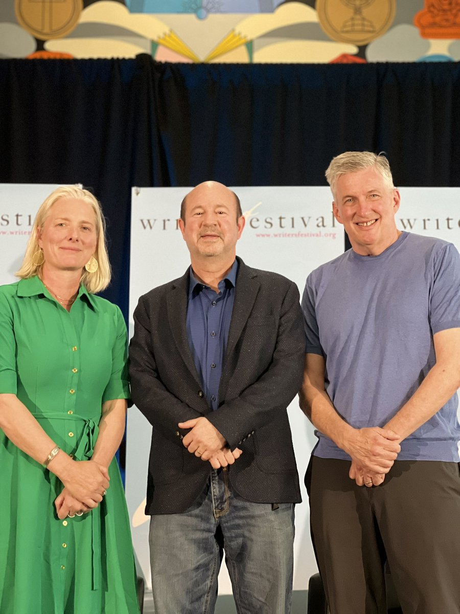 After today’s canvass in #Carleton, I headed in town for @Writersfest event featuring @MichaelEMann discussing his book 'Our Fragile Moment – How Lessons from Earth’s Past Can Help Us Survive the Climate Crisis'. Equally honoured to speak with @cathmckenna too.