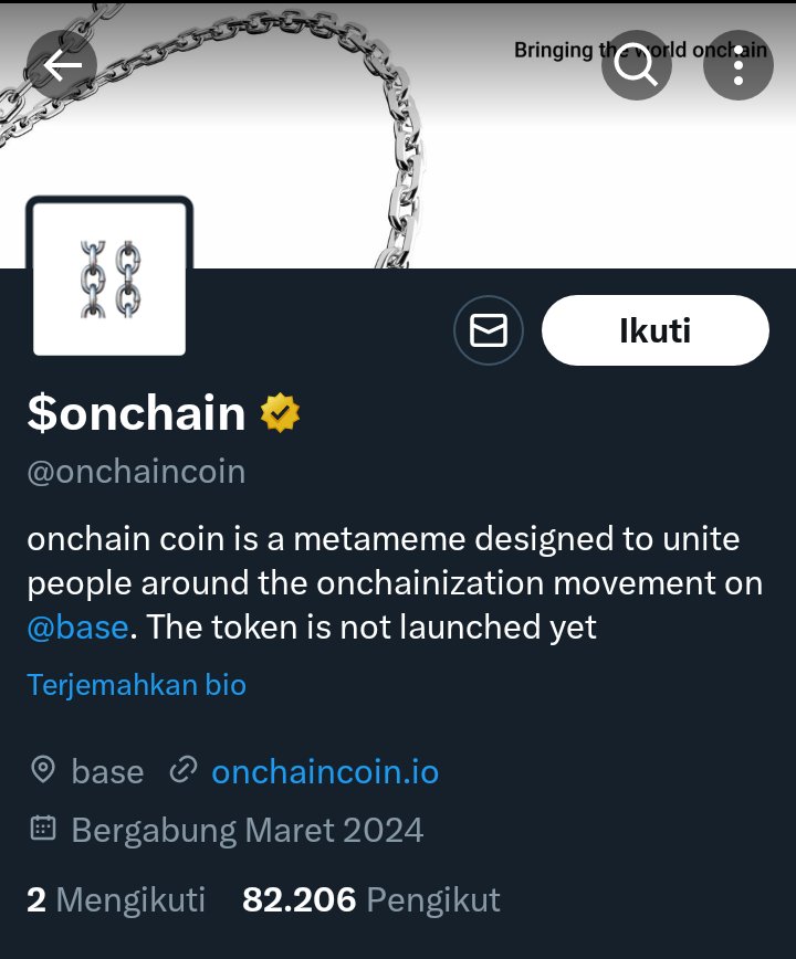 New Airdrop: Onchain Game
Tap tap di telegram sampai lelah untuk mengumpulkan koin. Mirip $not Notcoin jaringan $ton. Kalau ini ekosistem $base

✅Join: t.me/onchaincoin_bo…
✅Tap tap layar
✅Done

#Airdrops ekosistem $base #eth #PlayToEarn #playtoairdrop #CryptoCommunity