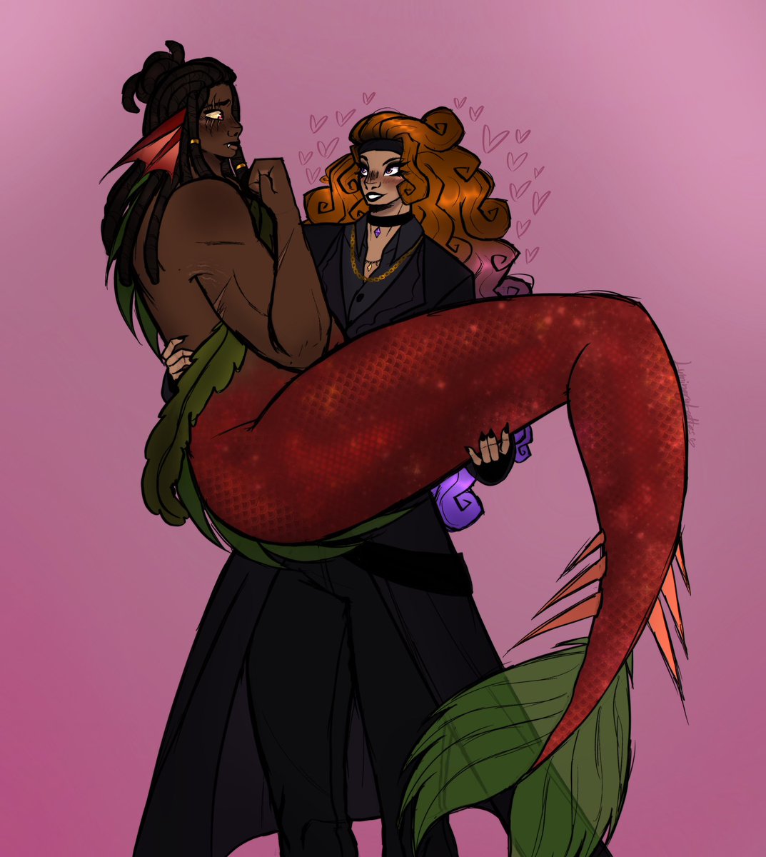 One of my friends requested that I switch the roles 
SO PIRATE YUNA AND MERMAID RAPH EVERYONE!!

#rottmntraph #rottmnt #rottmntoc #riseoftheteenagemutantninjaturtles #RiseoftheTMNT #UnpauseRiseoftheTMNT #SaveRiseoftheTMNT #mermay