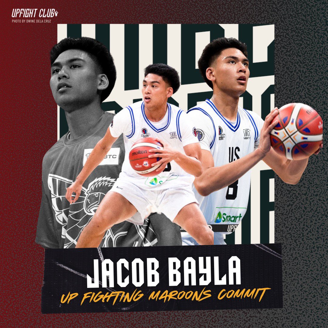 Welcome to the UP Fighting Maroons, Jacob Bayla! @jakebayla Bayla, Gilas Pilipinas Youth and Fil-am Nation Select standout, will be eligible to play for UP starting #UAAPSeason87! #UPFight✊🏼 #FiredUP🔥 #UAAPSeason86🏀