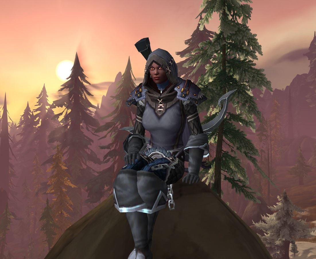 This new Black tabard from the Trading Post seems to go best with this older Transmog. #worldofwarcraft